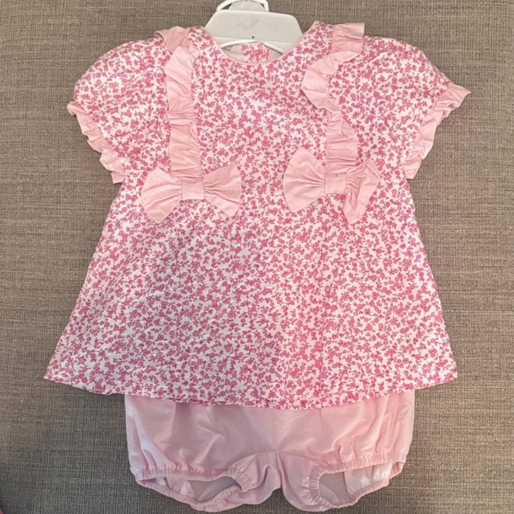 Pink Floral Kids Matching Set